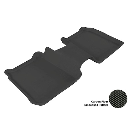 3D Maxpider FORD FLEX 2009-2014 KAGU BLACK R2 BENCH SEATING R2 W/ CENTER CONSOLE Floor Mat L1FR05121509